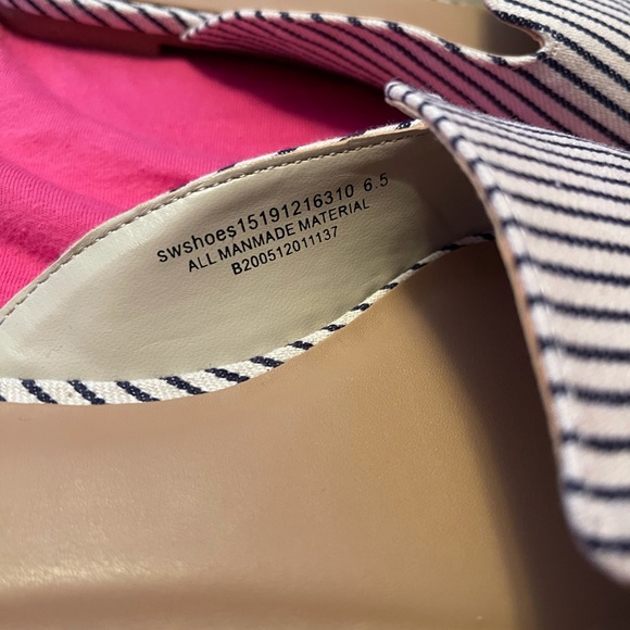 Slide on Mules Striped Navy blue - Picture 3 of 4